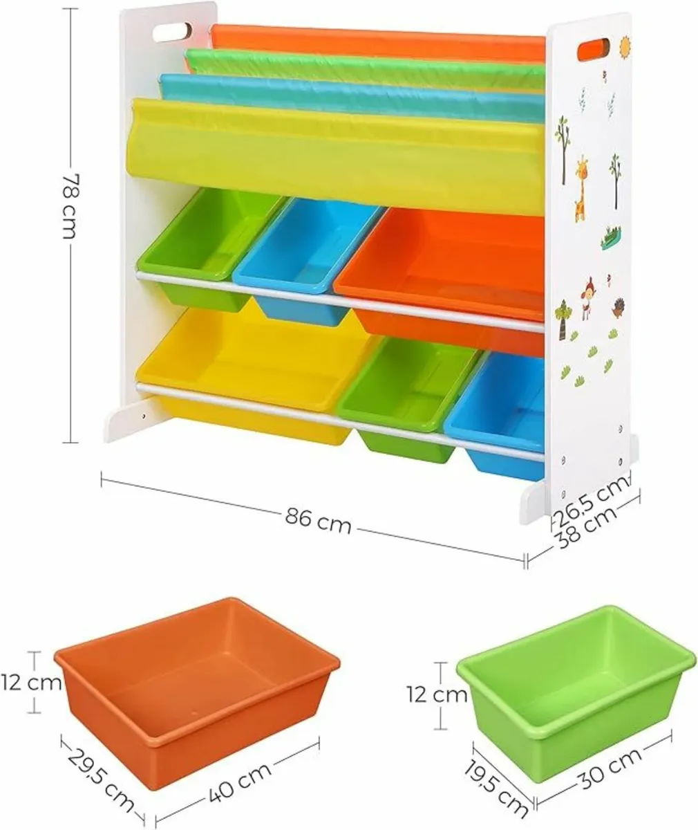 Children’s Toy Storage Unit and Bookshelf - Image 2