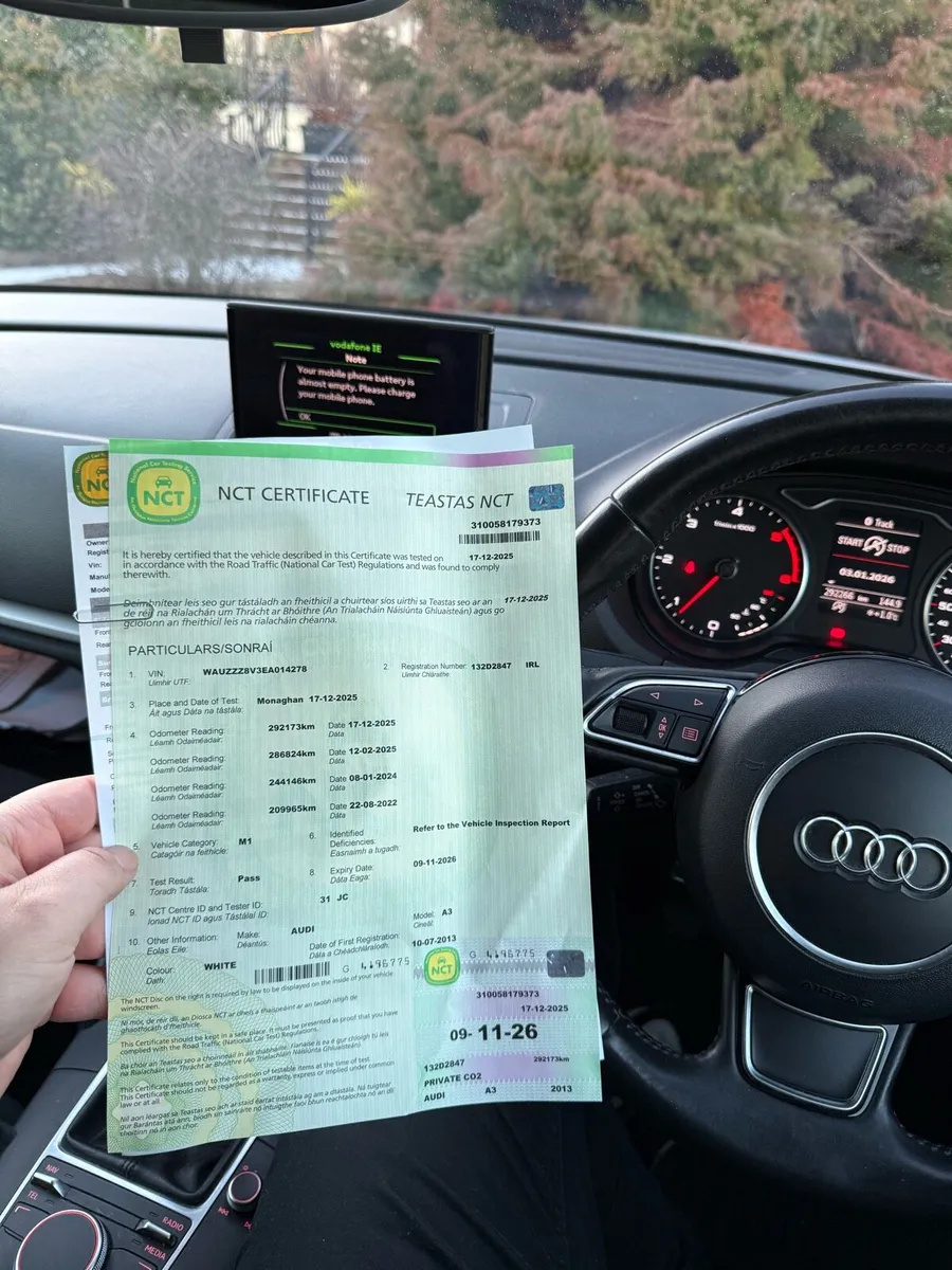 2013 Audi A3 2.0TDI Sport New NCT - Image 3