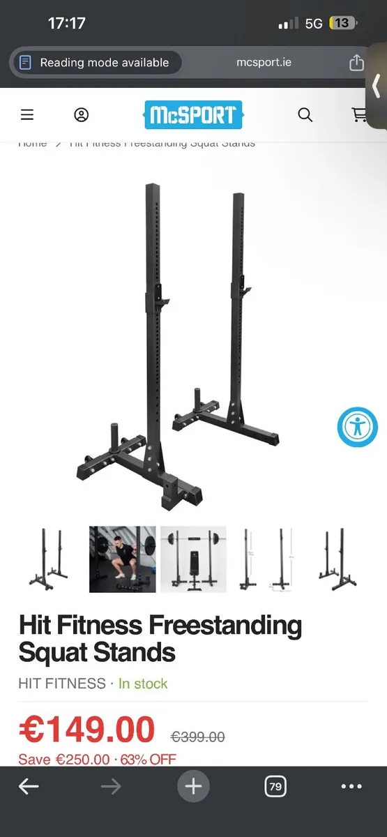 Hit Fitness Free Standing Squat Racks