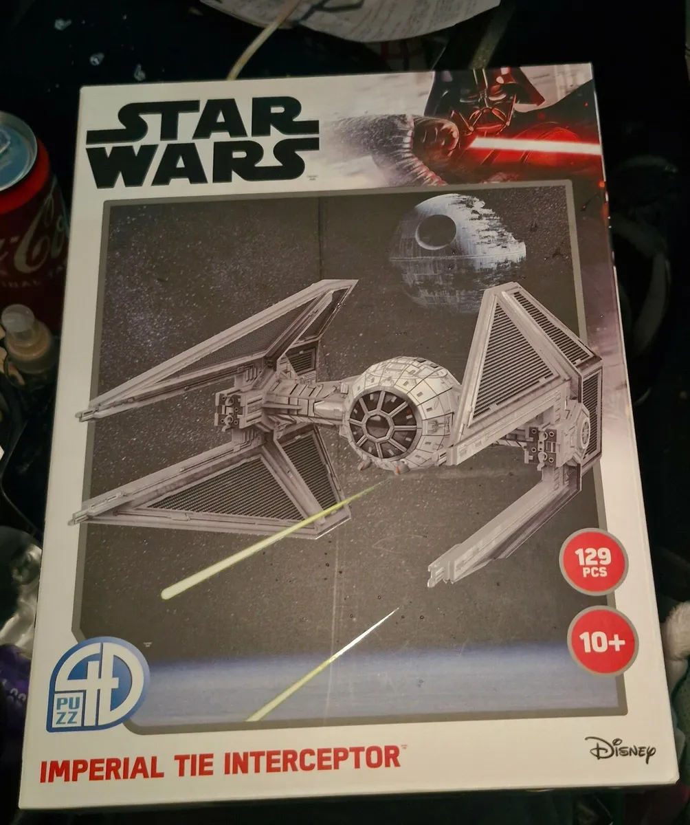 Star Wars Imperial TIE Interceptor 3D Puzzle 129 P - Image 3