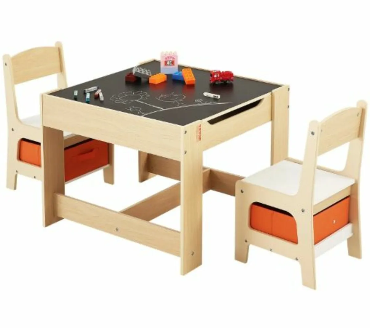 Kids Table and2 Chairs Set,Toddler Table and Chair - Image 1