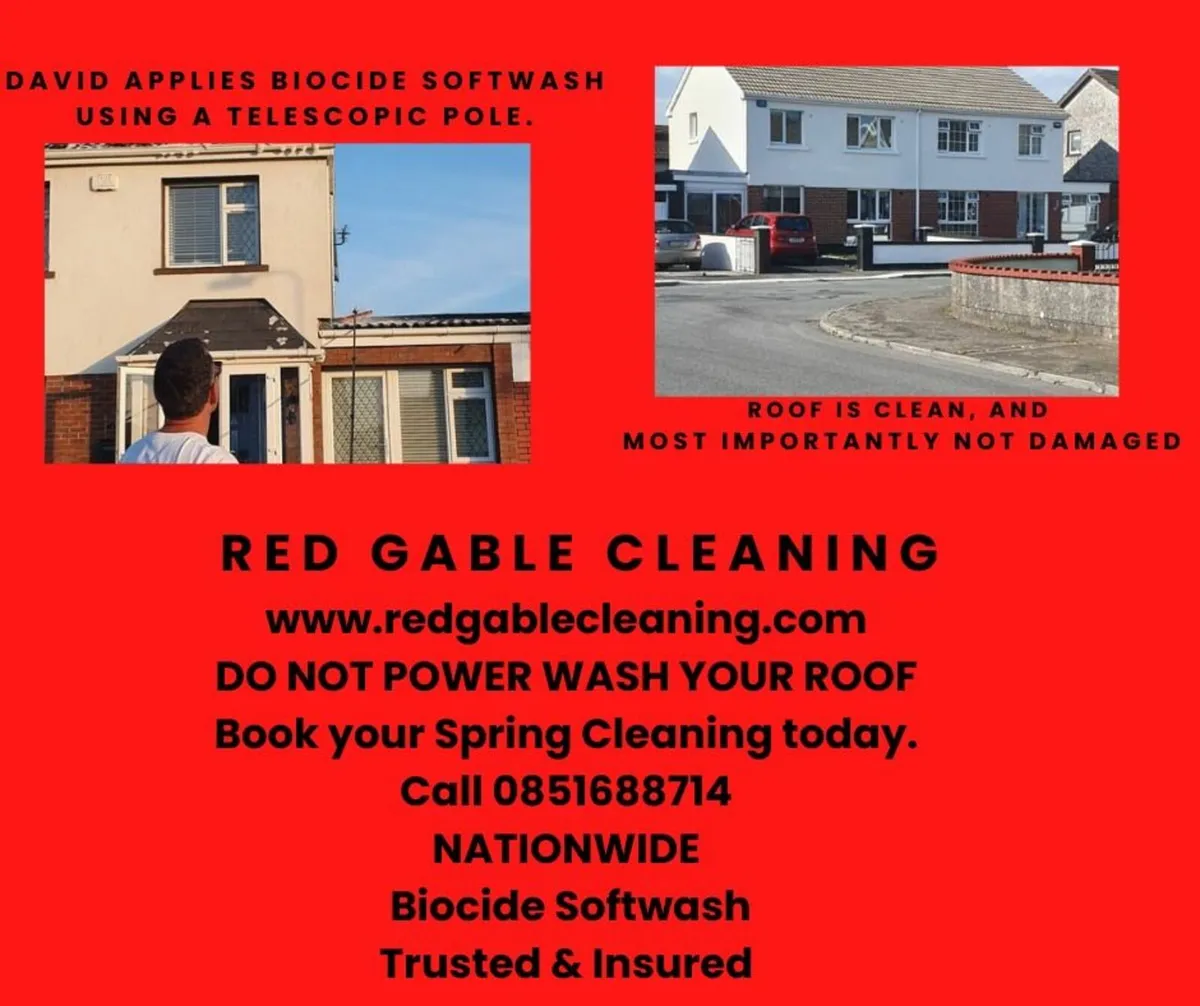 Don't power wash your roof. Safe roof cleaning! - Image 4