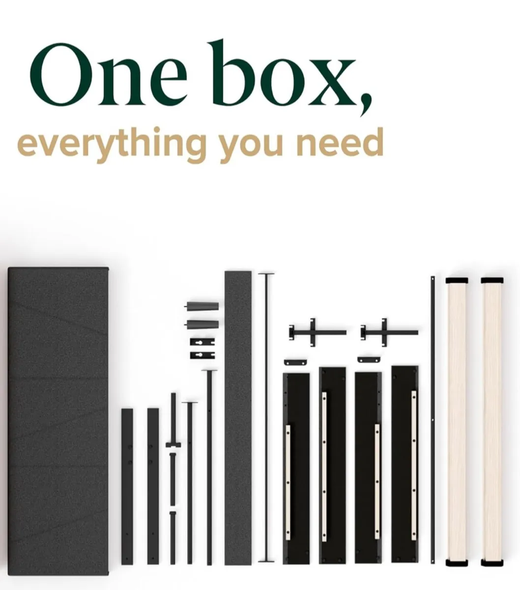 Double Bed Frame with Headboard - Image 3