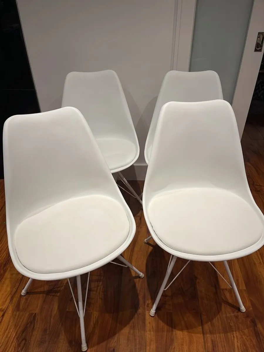 white kitchen chairs - Image 1