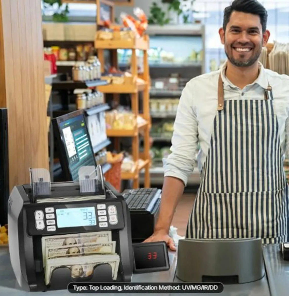 Money Counter Machine, Bill Counter with UV, MG,IR - Image 4