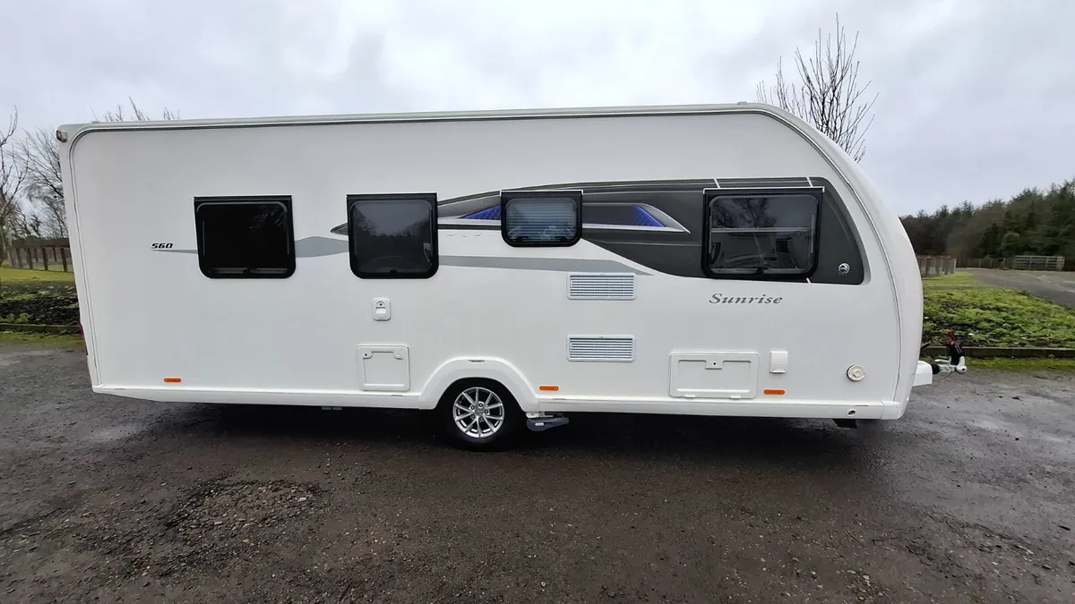 Swift Sunrise caravan island bed - Image 1