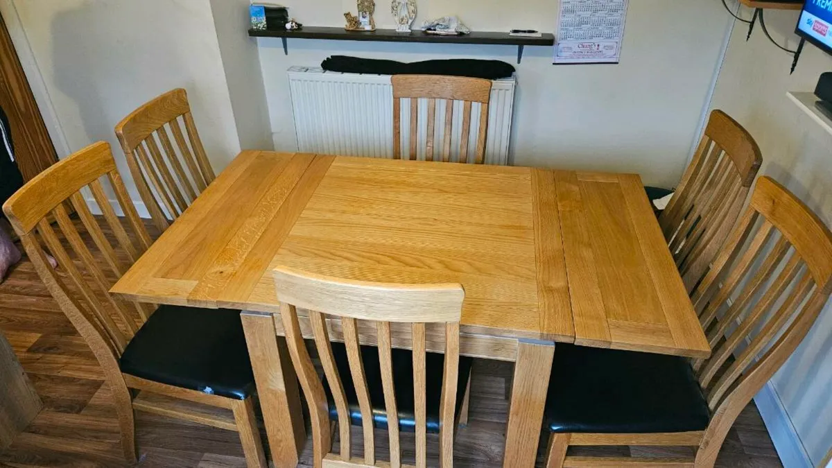 Table and 6 Chairs - Image 1