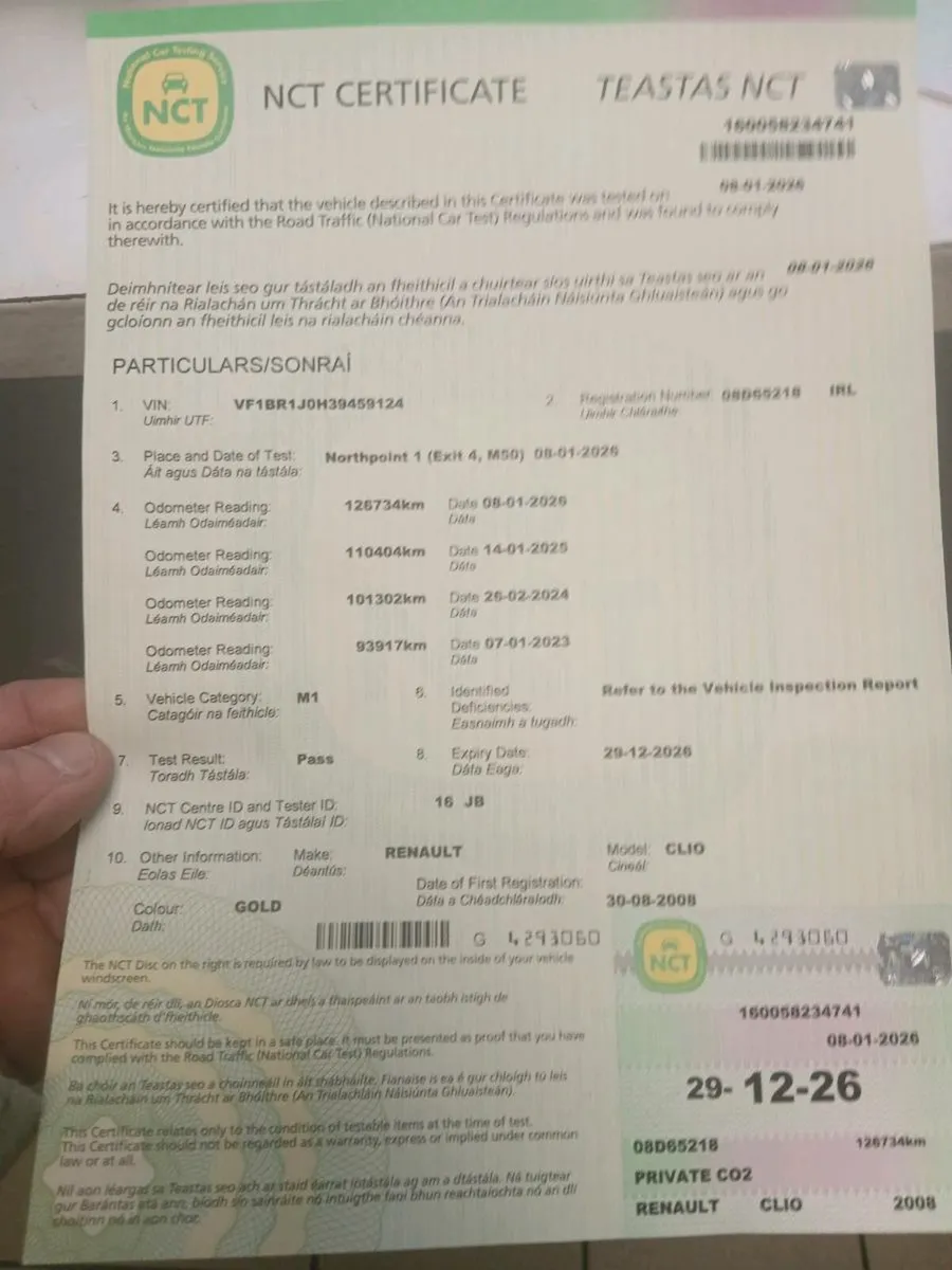 Renault clio 2008 1.2 petrol - Image 1