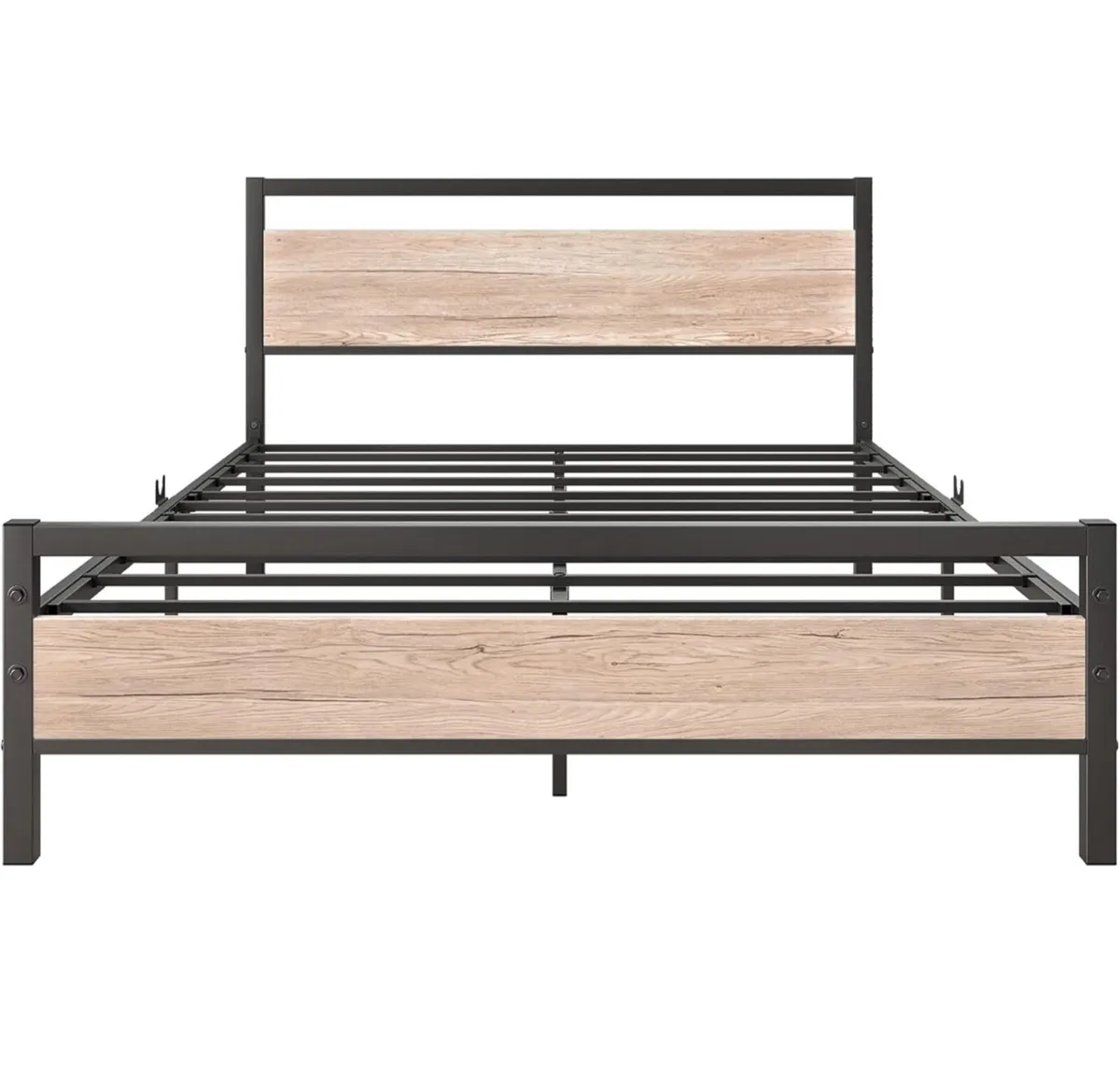 King Size Bed Frame with Wood Headboard - Image 3