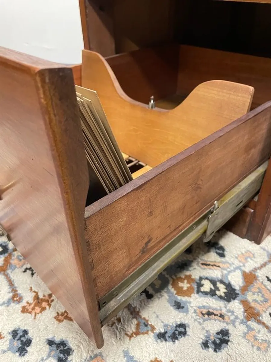 Early 20th Century Walnut Filing Cabinet - Image 2