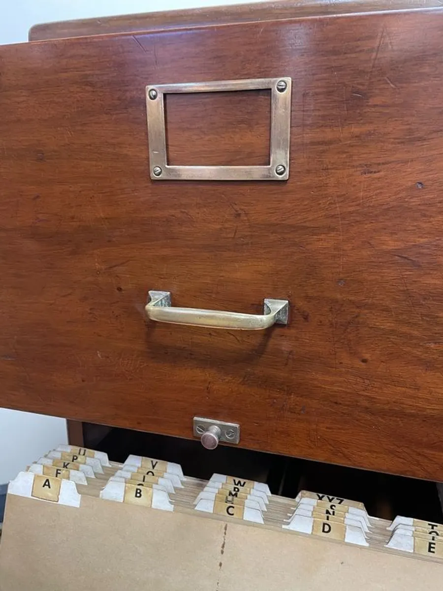 Early 20th Century Walnut Filing Cabinet - Image 3