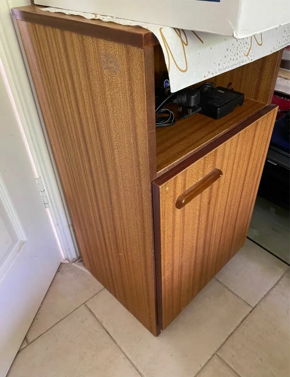 Wooden bedside locker - Image 1