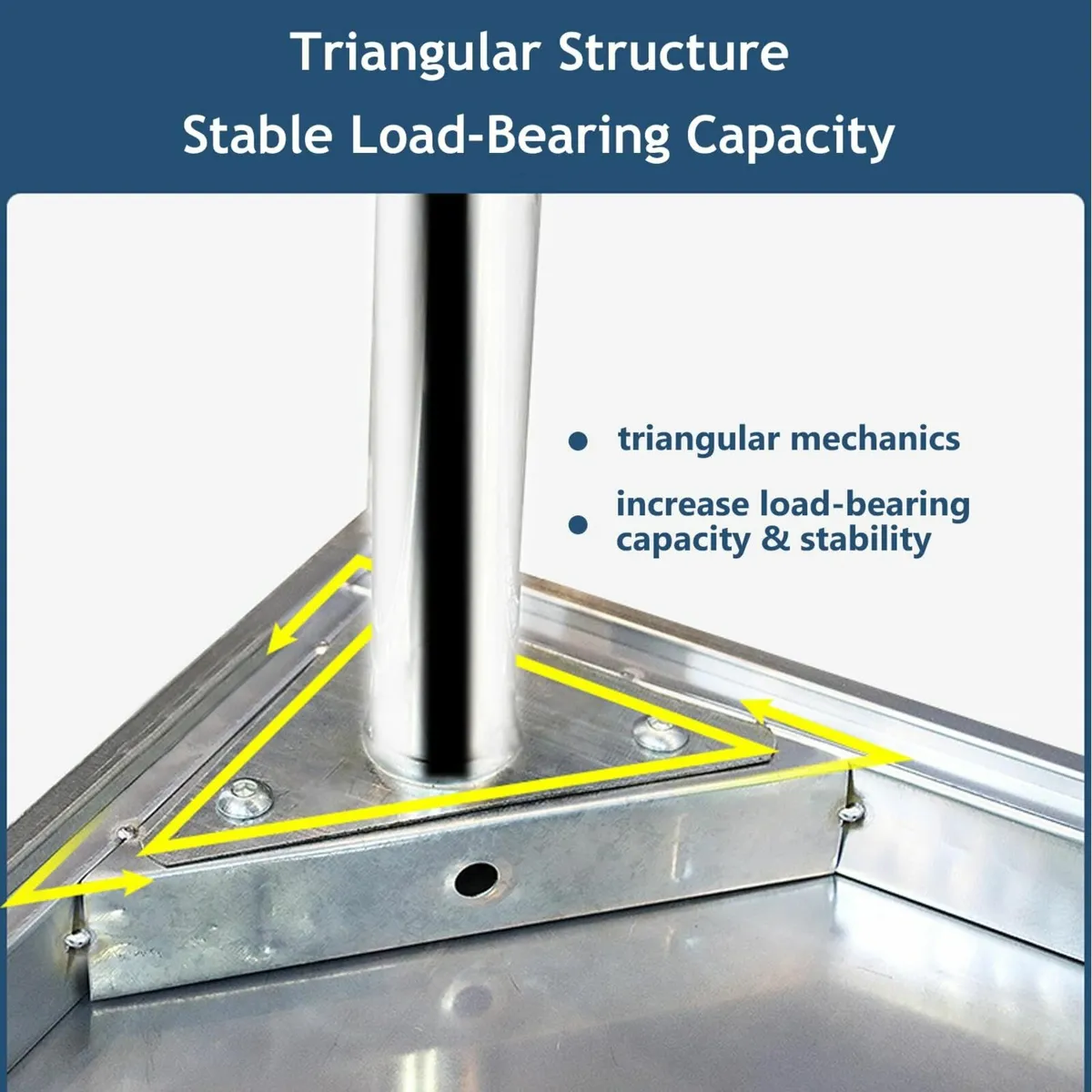 Stainless Steel Prep Table 90x60cm Kitchen - Image 3