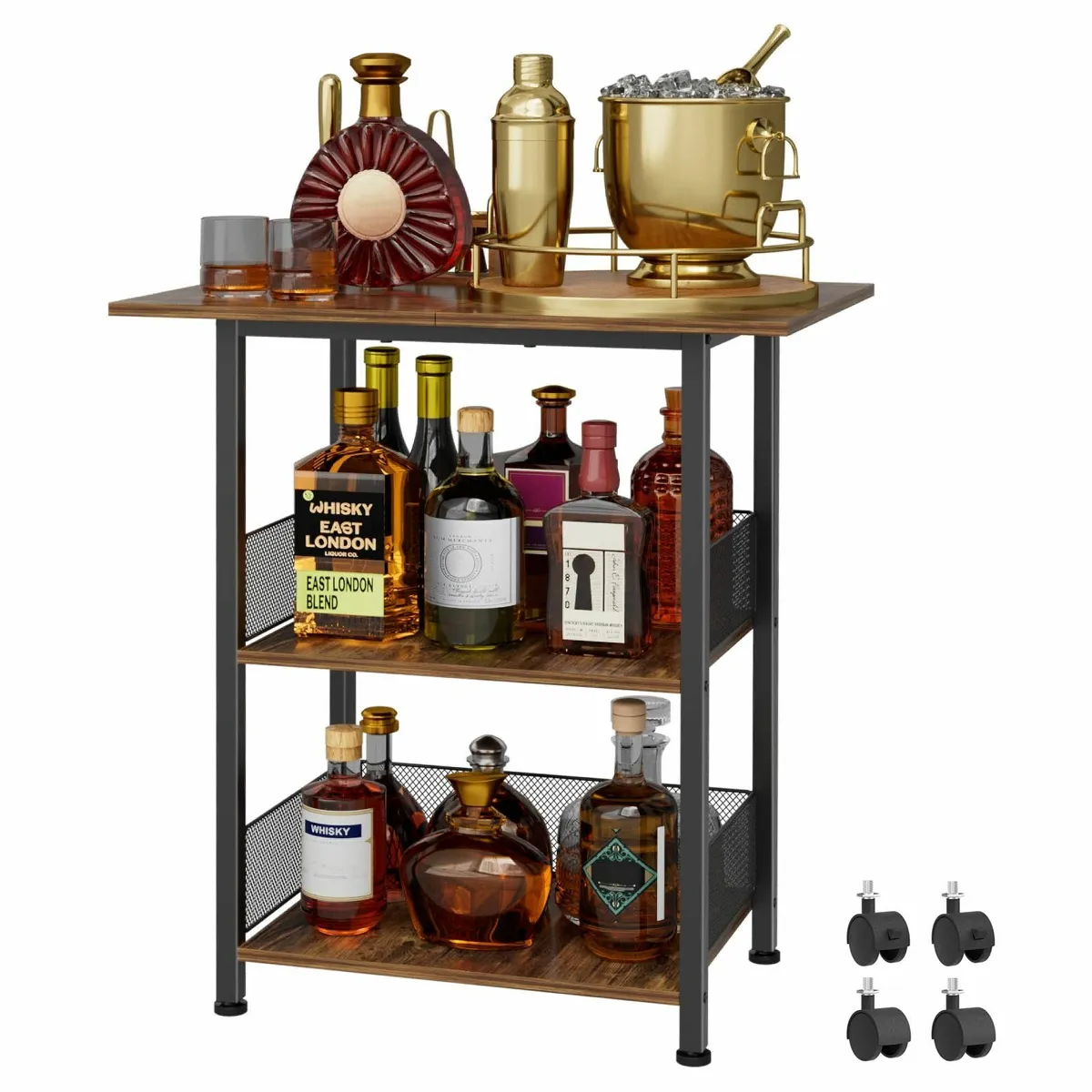Bar Whiskey Bar Cabinets Mini Bar Wine Table - Image 2