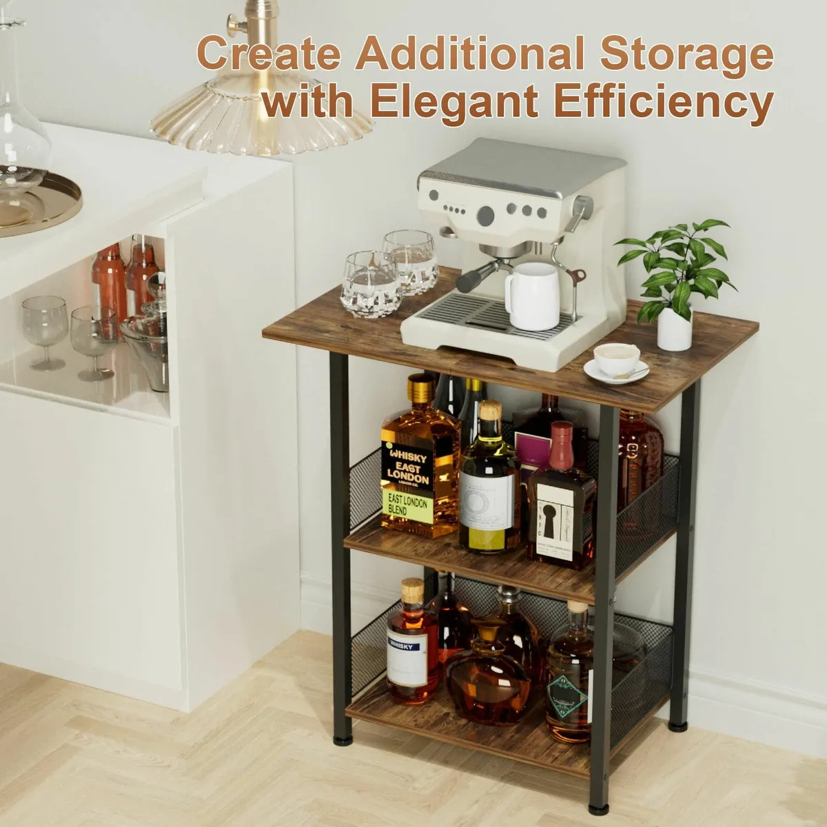 Bar Whiskey Bar Cabinets Mini Bar Wine Table - Image 3