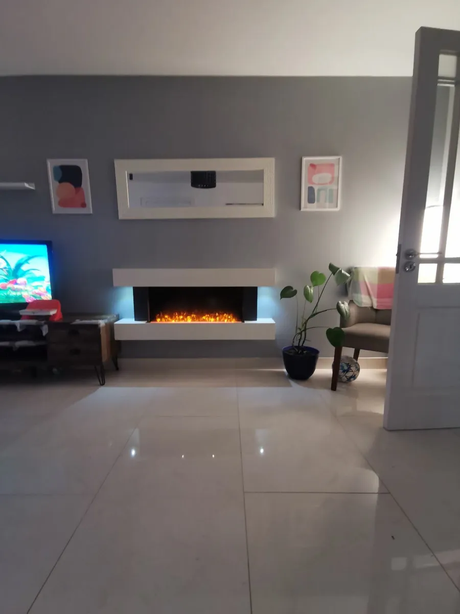 Adur 132Cm Electric Mounted/Freestanding Fireplace - Image 4