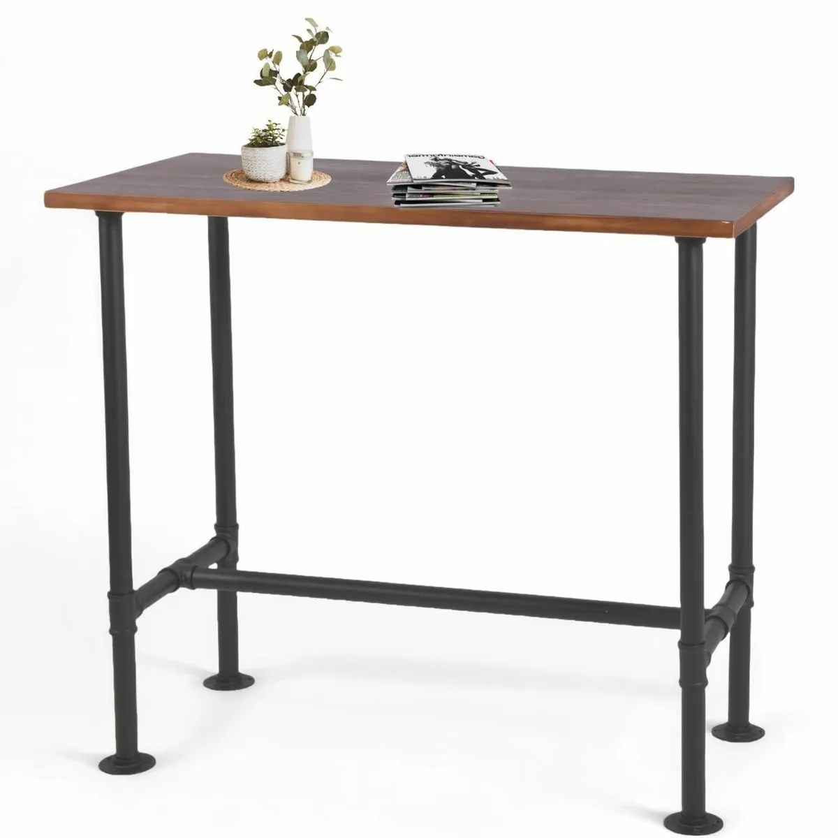 Bar Table Vintage Pipe Design Bistro Table Kitchen - Image 2