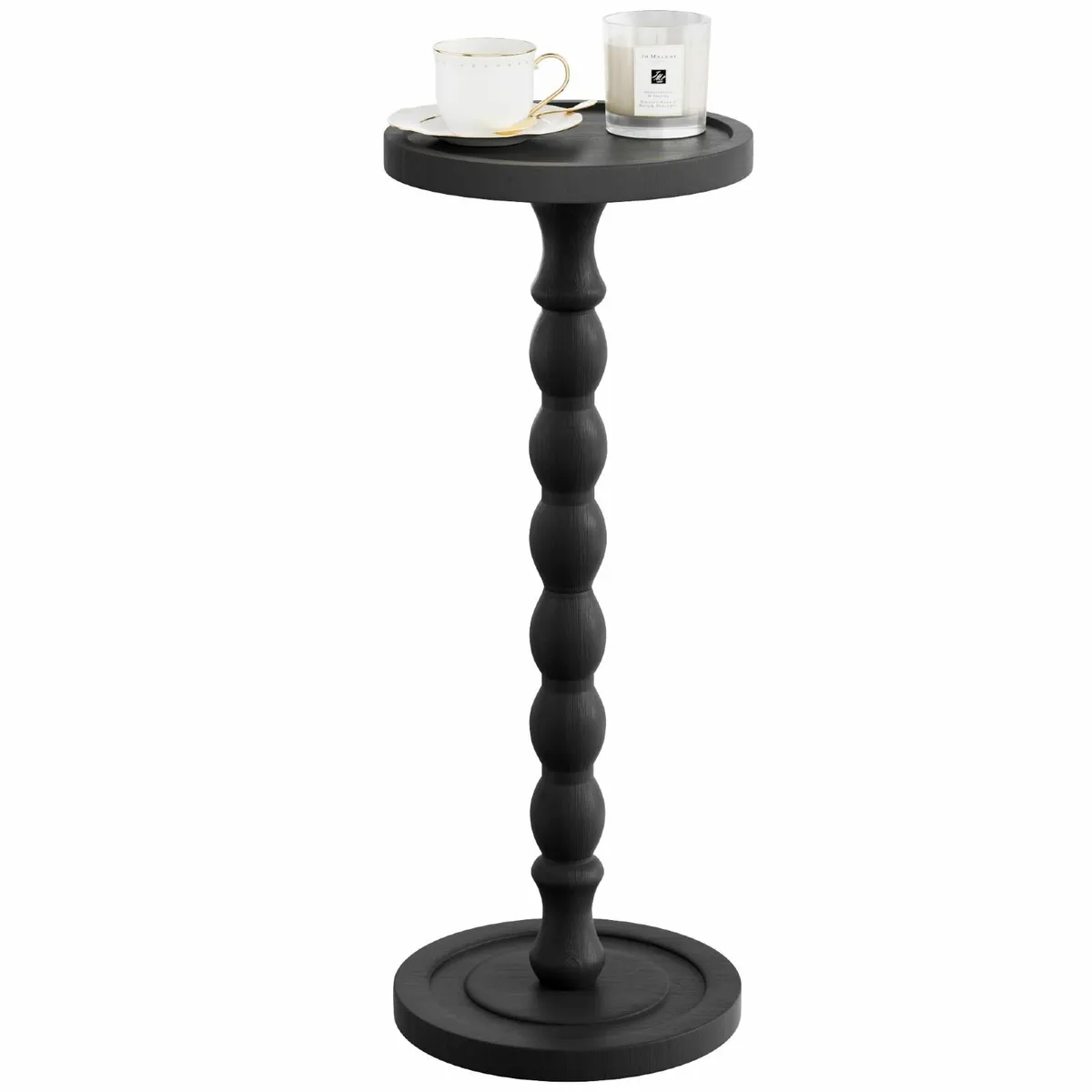 Wooden Side Table Round Bar Table Coffee - Image 2