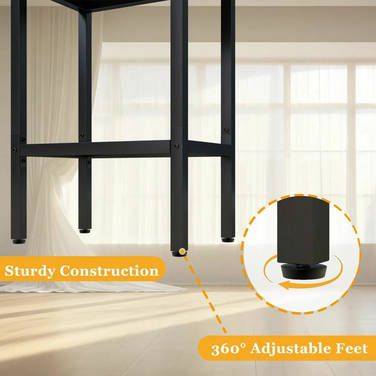 Bar Stools Set of 2 Caramel Brown Leather Kitchen - Image 4