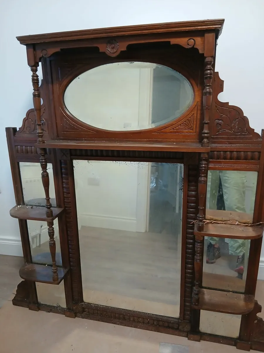 Wood Hanging mirror - Image 1