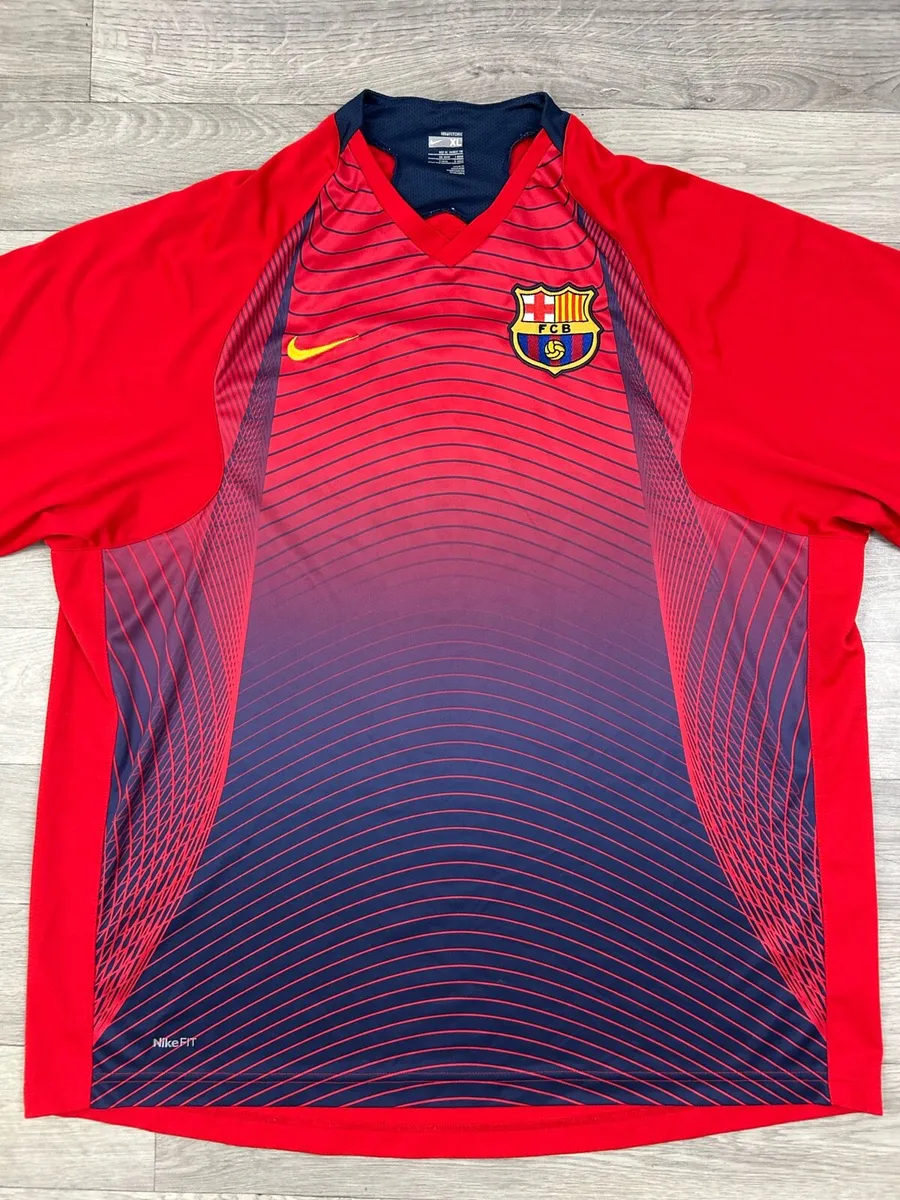 Vintage 2006 Nike Barcelona Training Jersey Top - Image 2