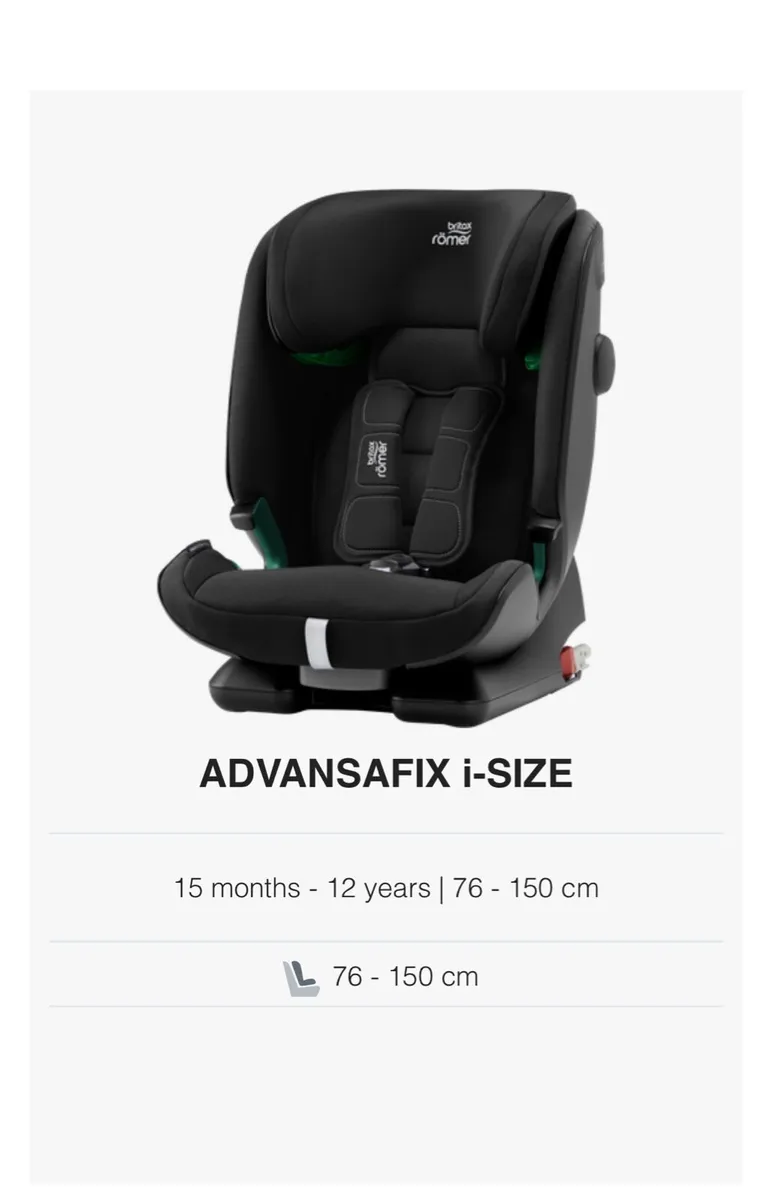 Britax advansafix iSize car seat - Image 4