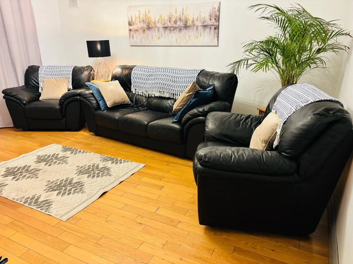 Leather Couch - Image 1