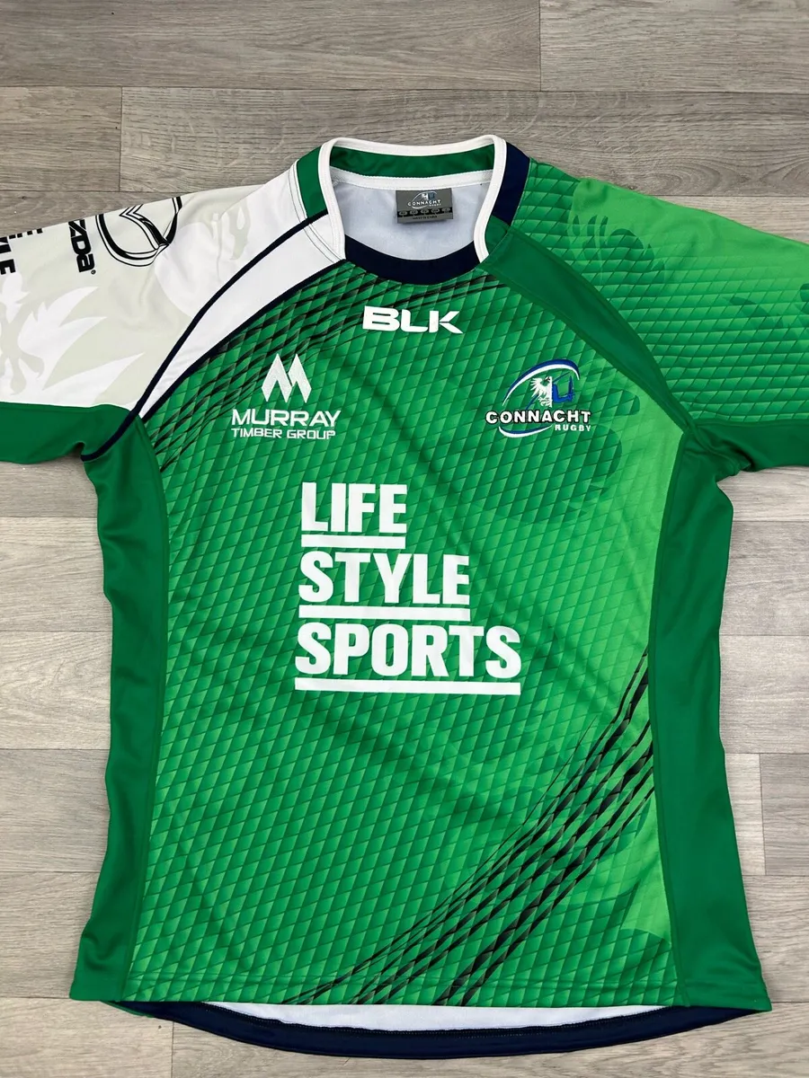 BLK Connacht Rugby Jersey Shirt Mens Large - Image 2