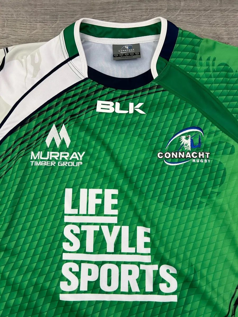 BLK Connacht Rugby Jersey Shirt Mens Large - Image 3