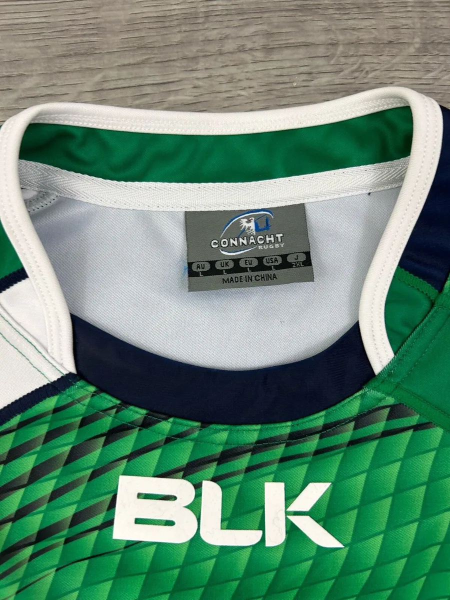 BLK Connacht Rugby Jersey Shirt Mens Large - Image 4