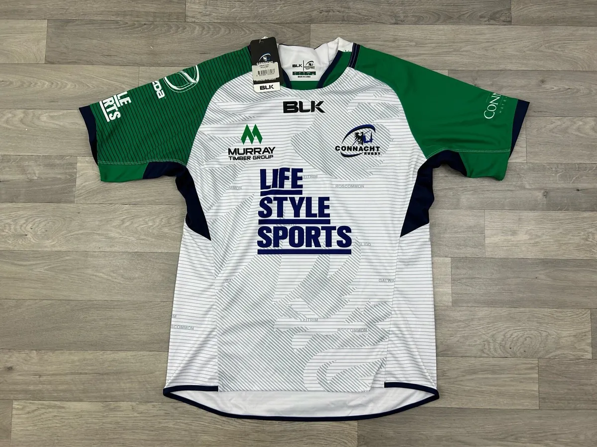 NEW BLK Connacht Rugby Jersey Shirt Mens Large - Image 1