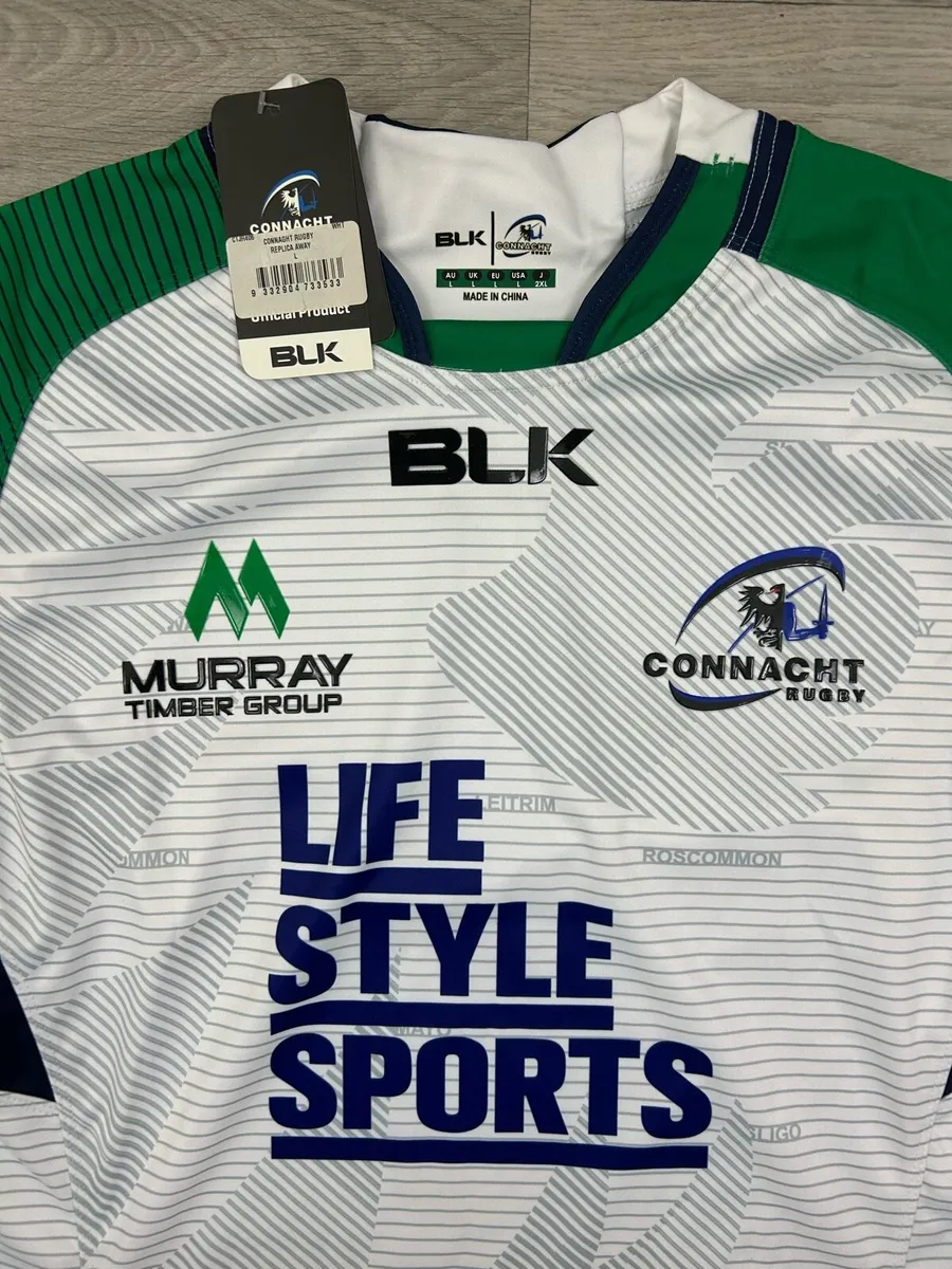 NEW BLK Connacht Rugby Jersey Shirt Mens Large - Image 3