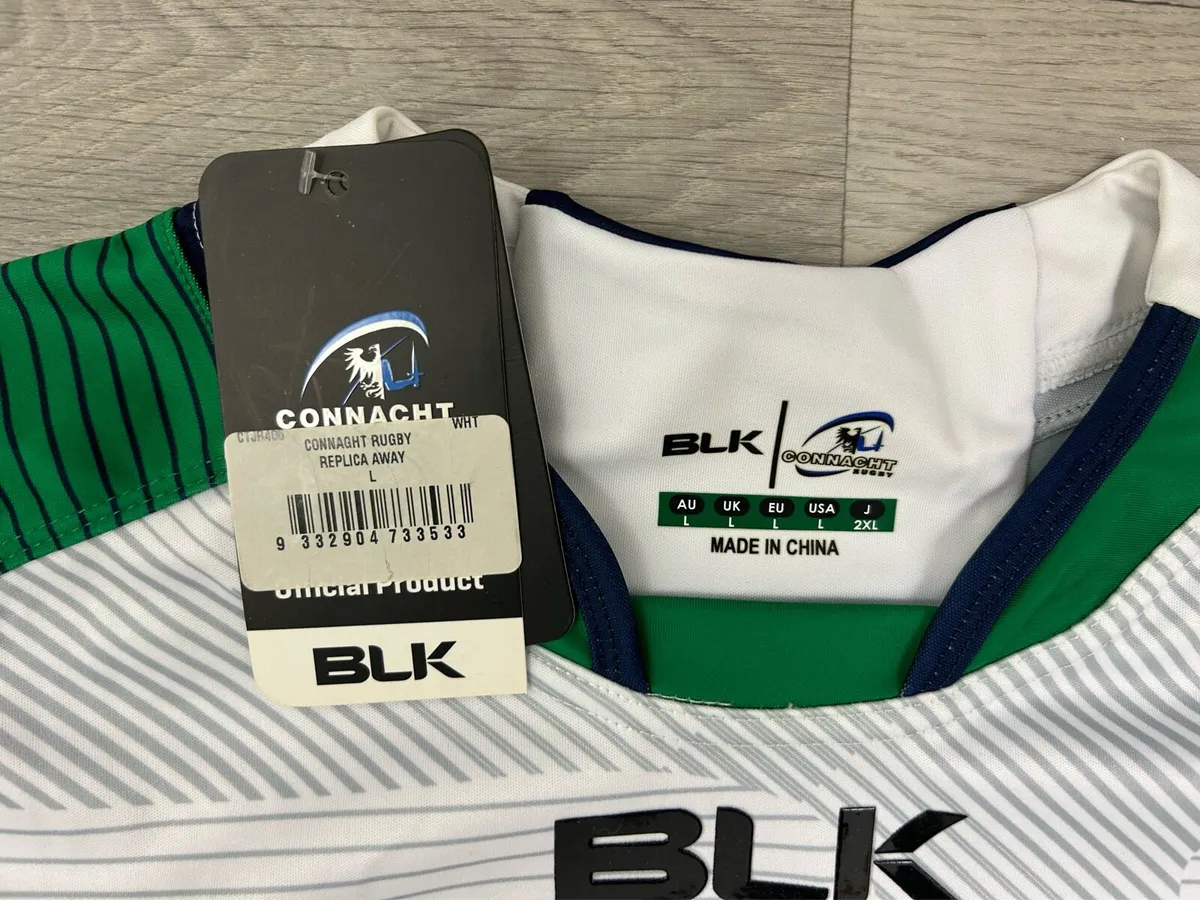 NEW BLK Connacht Rugby Jersey Shirt Mens Large - Image 4