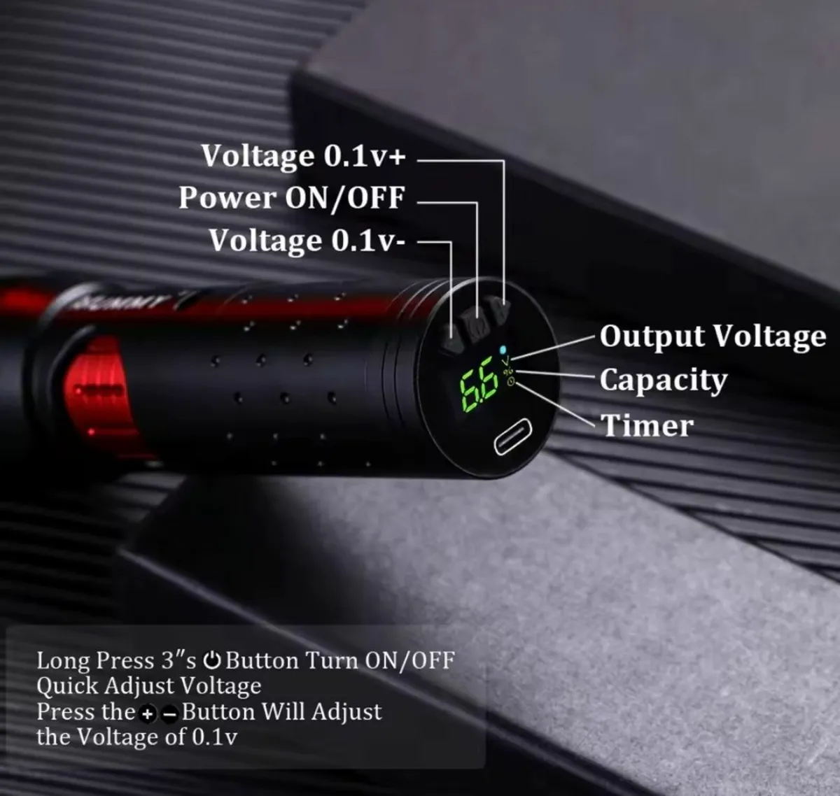 Mummy Pharaoh Wireless Tattoo Machine - Image 3