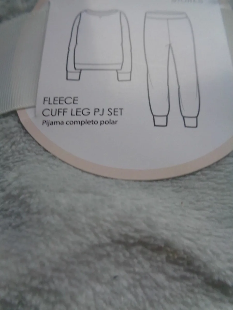 Ladies Fluffy Fleece Pyjamas for Sale - Image 2