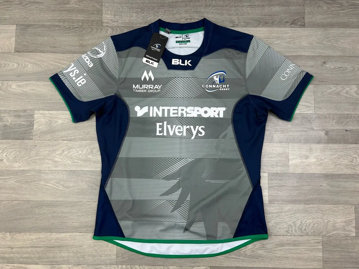 New BLK Connacht Rugby Jersey Shirt Mens Large - Image 1