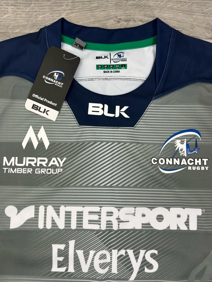 New BLK Connacht Rugby Jersey Shirt Mens Large - Image 3