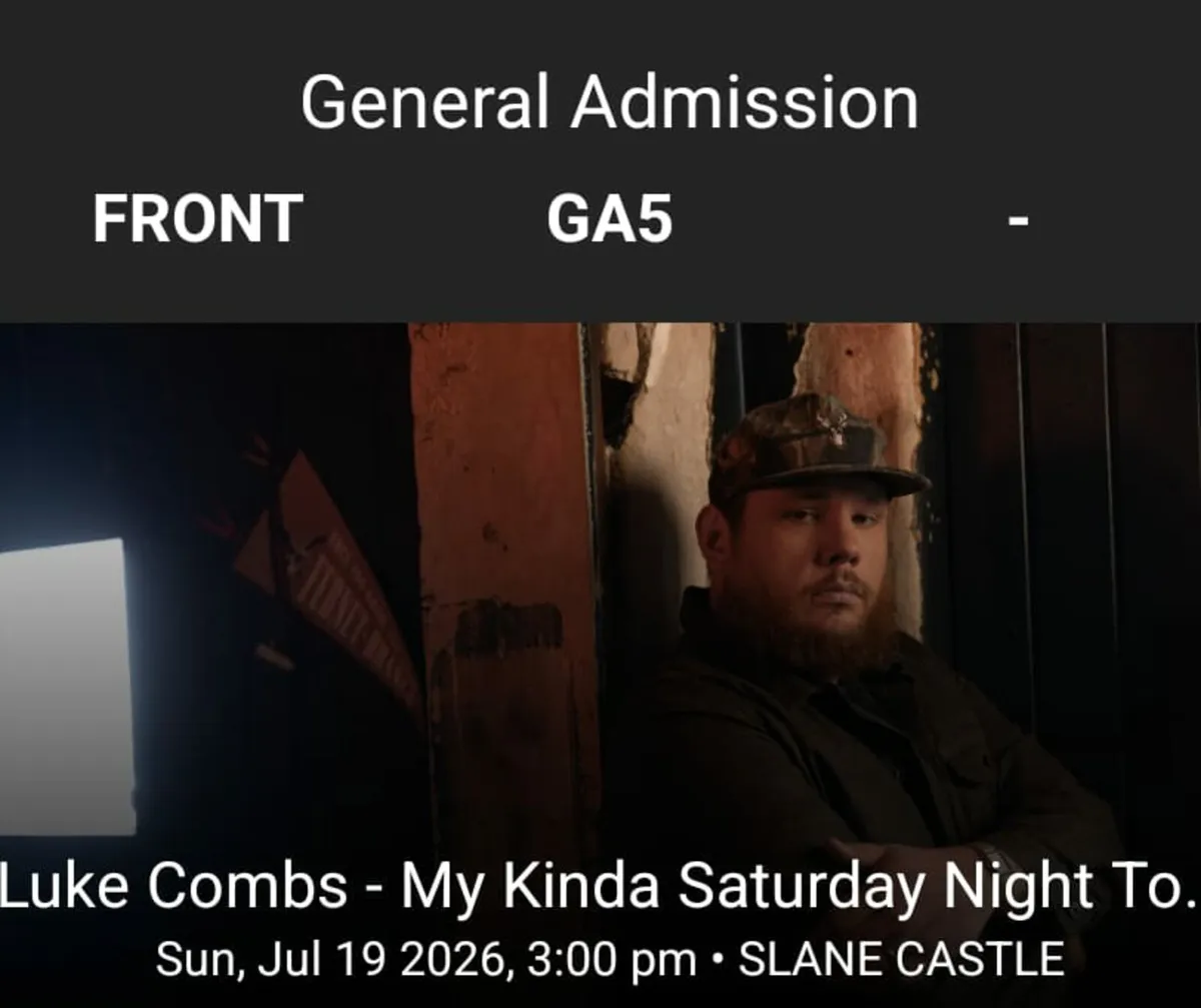 Luke combs tickets