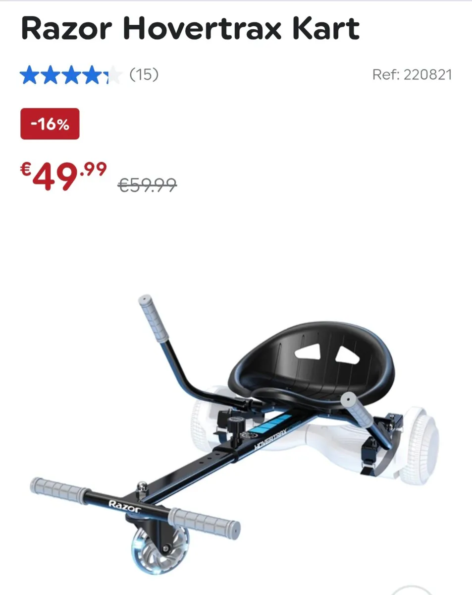 Brand New Hoverboard and Cart - Image 3