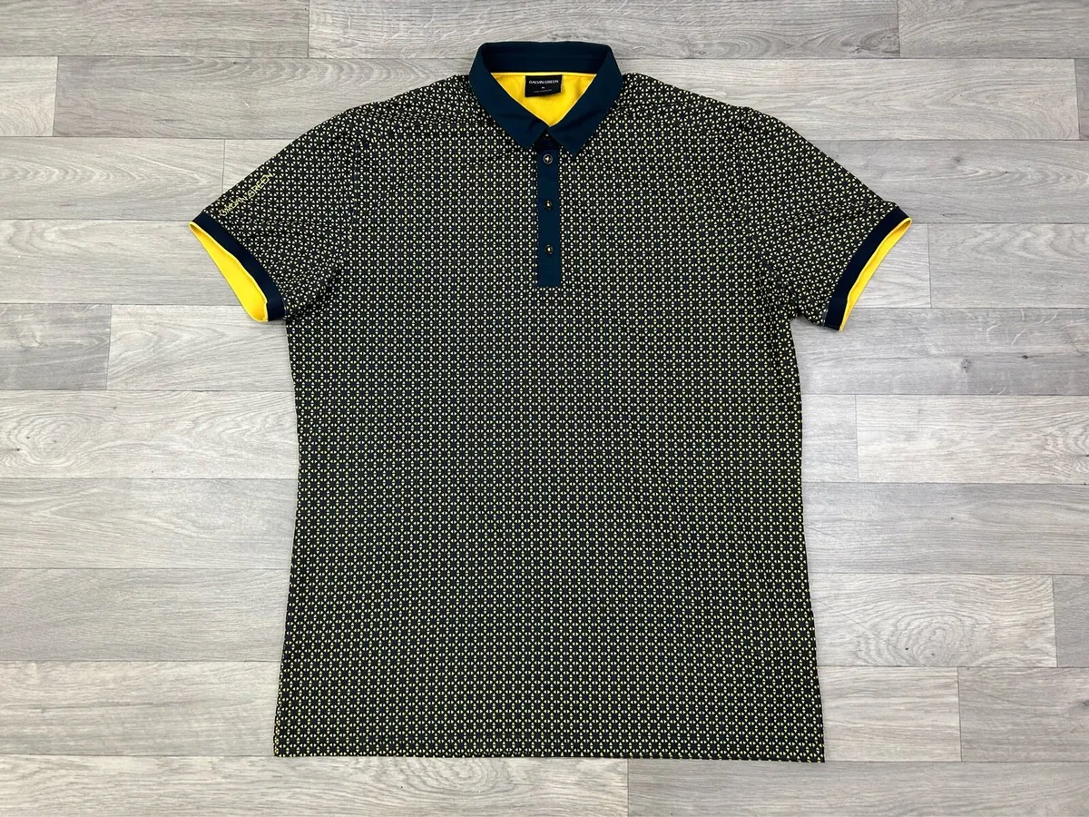 Galvin Green Patterned Golf Polo Shirt Mens XL - Image 1