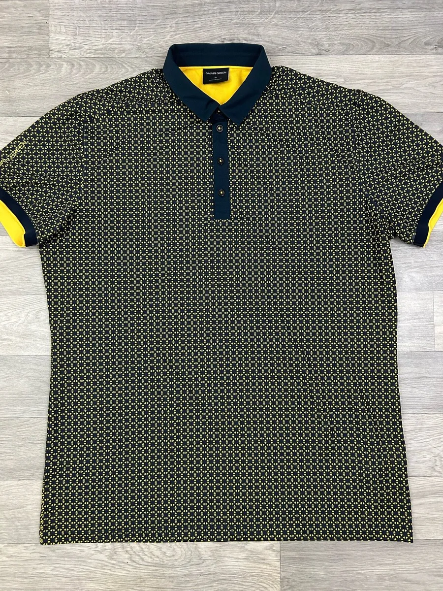 Galvin Green Patterned Golf Polo Shirt Mens XL - Image 2