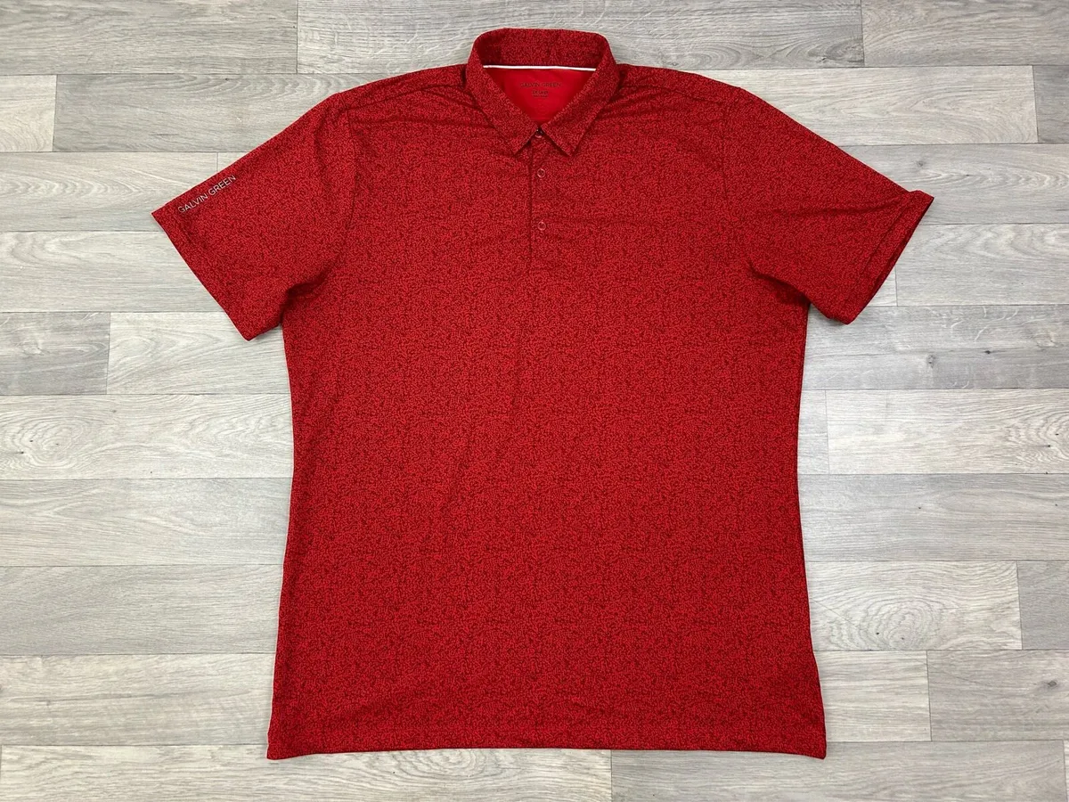 Galvin Green Patterned Golf Polo Shirt Mens XXL - Image 1