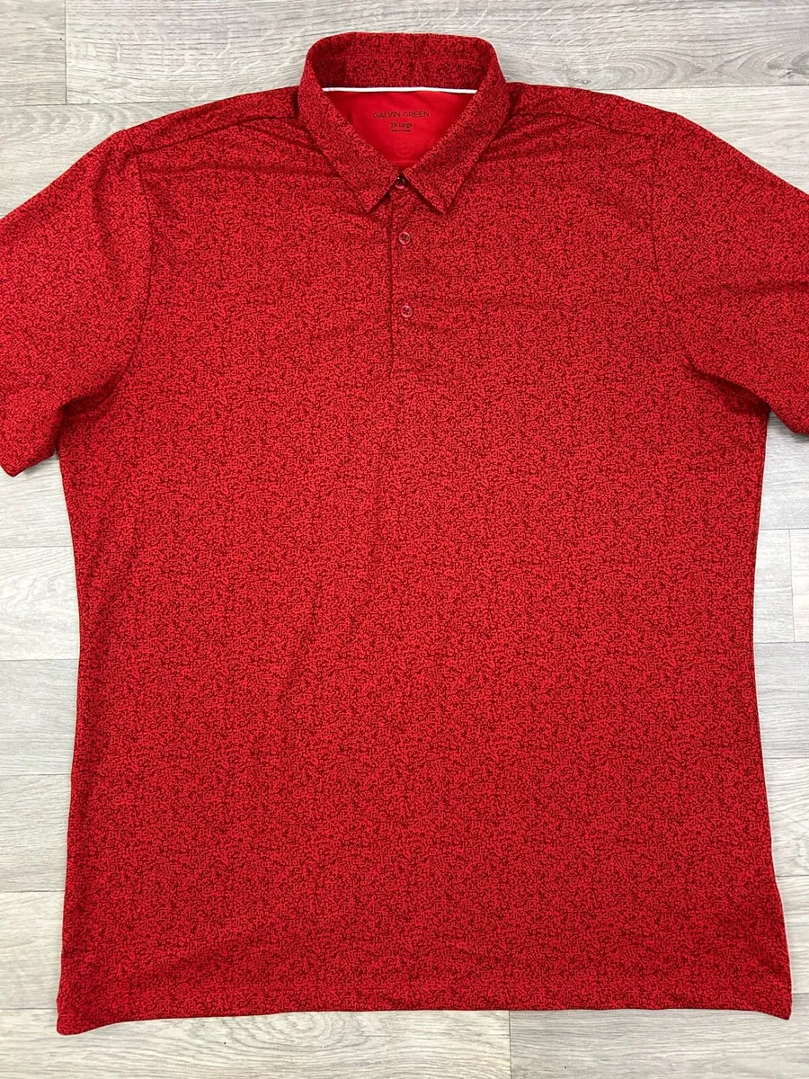 Galvin Green Patterned Golf Polo Shirt Mens XXL - Image 2