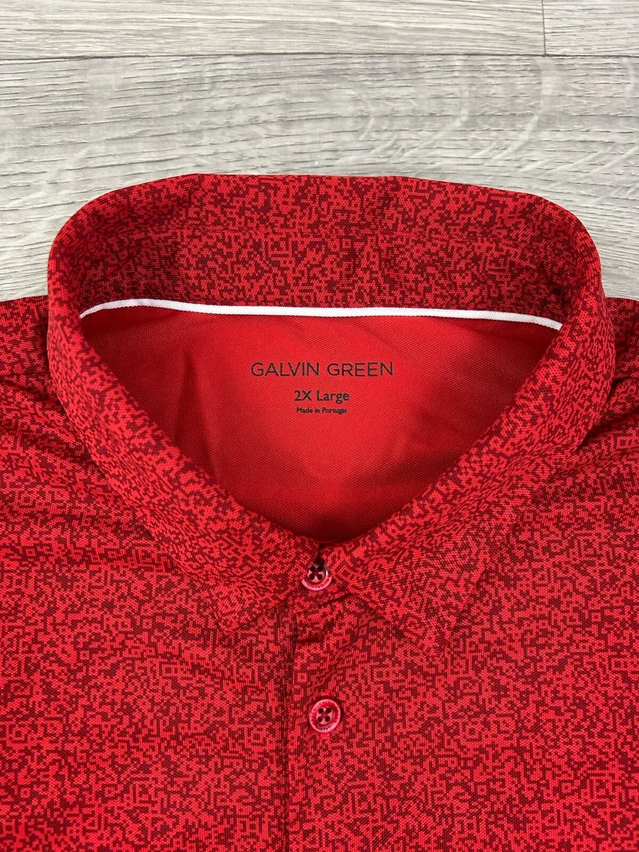 Galvin Green Patterned Golf Polo Shirt Mens XXL - Image 4