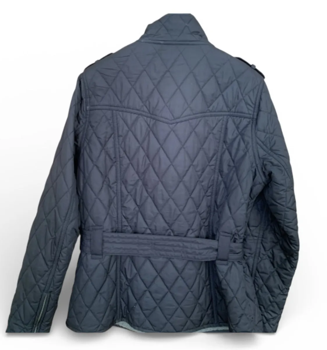 Barbour Quilted Womens Jacket Navy Ladies Size 14 - Image 3