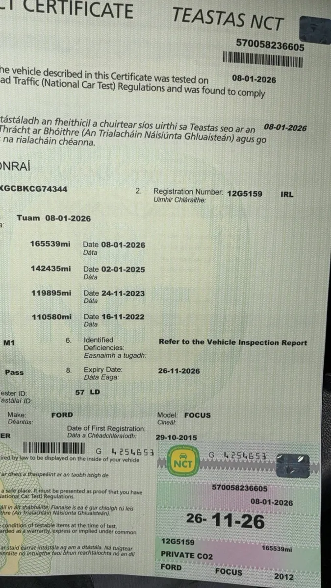 Ford focus new nct - Image 2