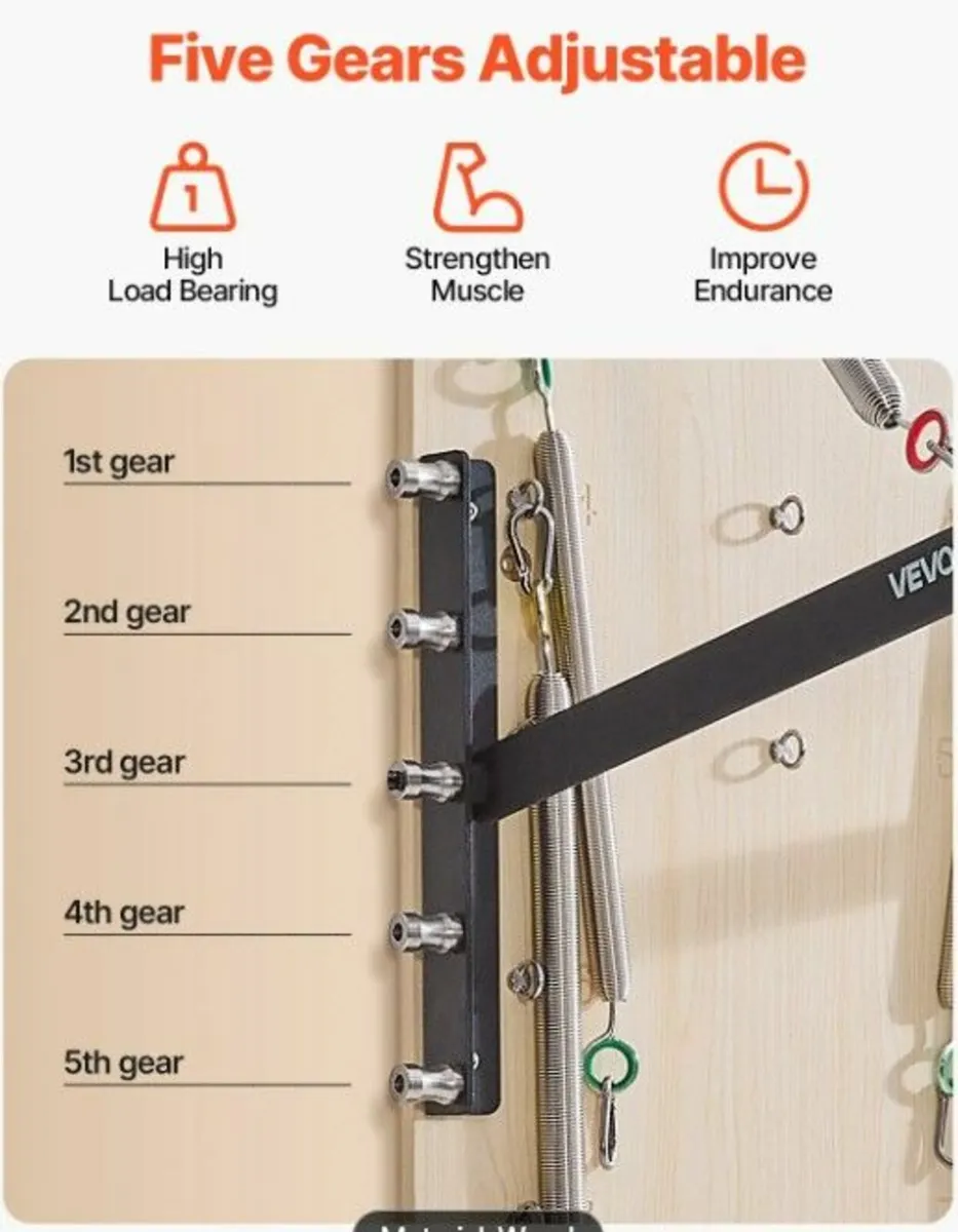 Wall-Mounted  Studio Pilates Reformer Springboard - Image 2