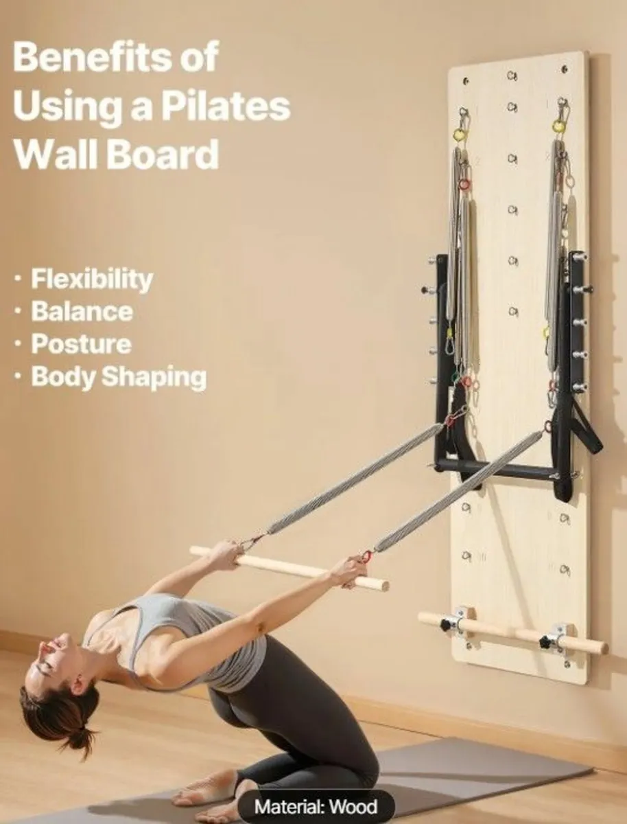 Wall-Mounted  Studio Pilates Reformer Springboard - Image 3