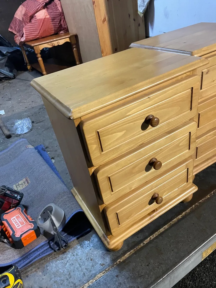 3 oak lockers - Image 4