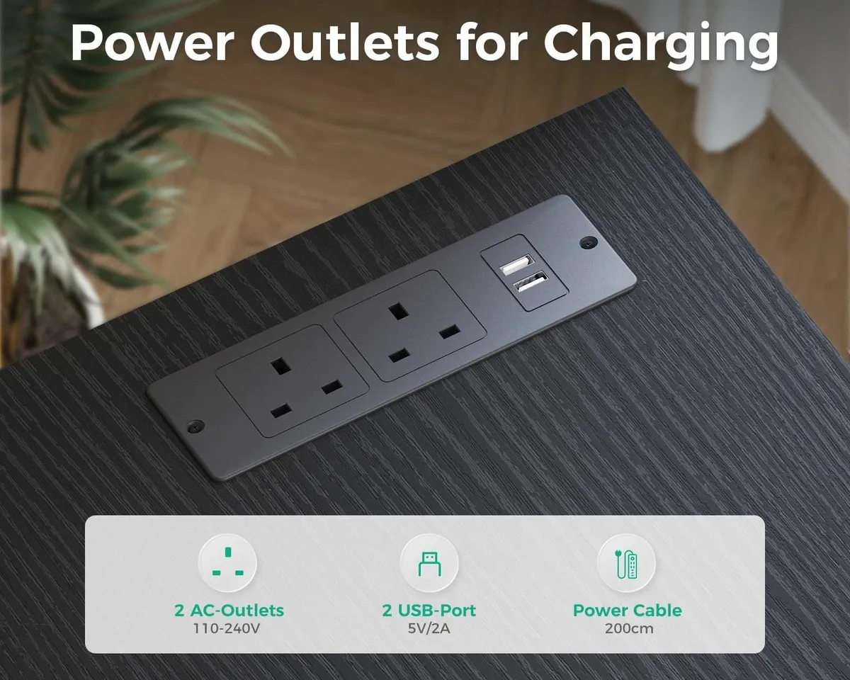 Computer Corner Desk with Drawers 140x70 cm L - Image 4